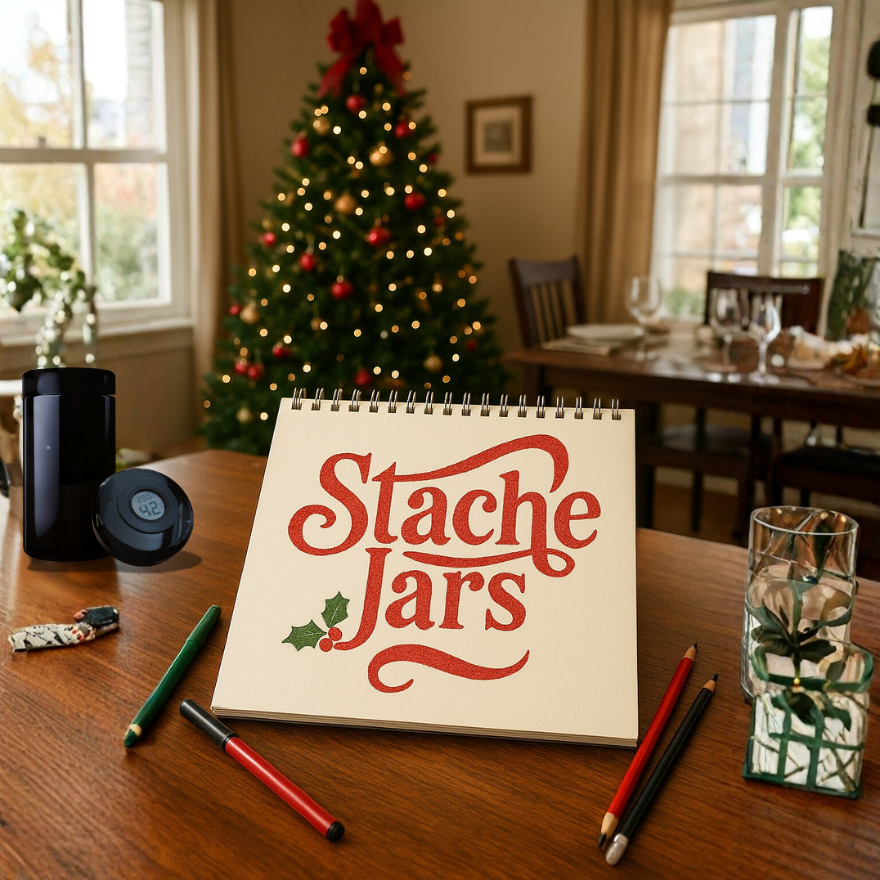 Christmas Design your Own Stache Jar