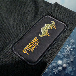 Stache Jars Trichome Stache Beanie Hat - Black